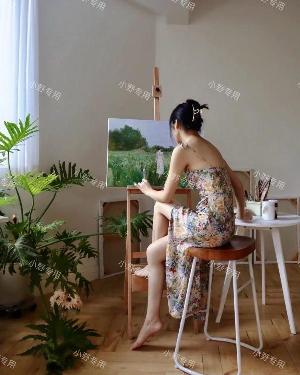 170画画文艺妞小野